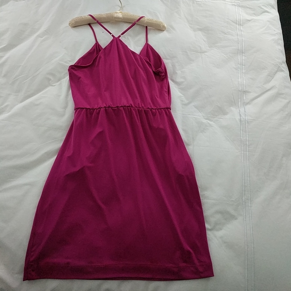 Bobi Black Raspberry Color Dress - Picture 3 of 4